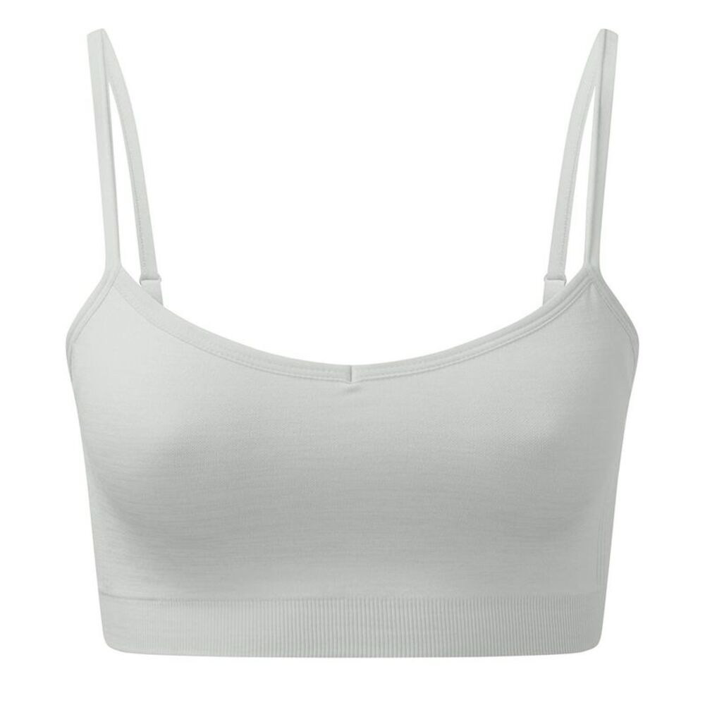 TriDri Womens/Ladies Melange Seamless 3D Sports Bra / Cool Grey